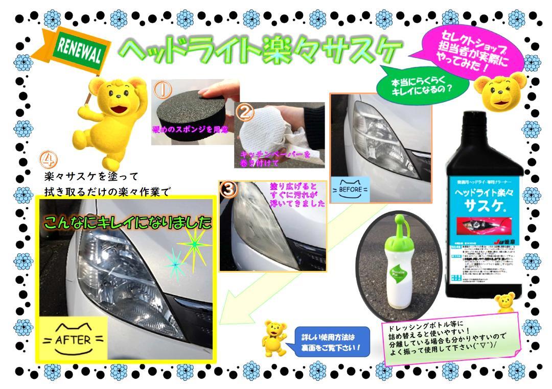 ヘッドライト楽々サスケ　1Lの画像