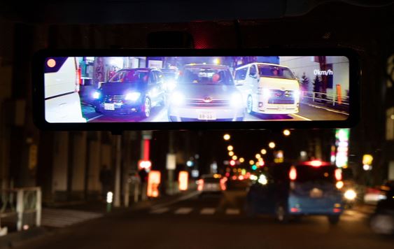 ミラー型ナイトヴィジョン　NVS301(運転支援暗視液晶モニター＆前後ドライブレコーダー)の画像