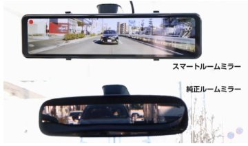 ミラー型ナイトヴィジョン　NVS301(運転支援暗視液晶モニター＆前後ドライブレコーダー)の画像