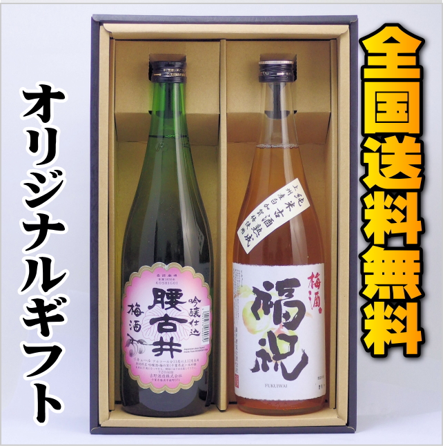 【全国送料無料】千葉のこだわり梅酒２本詰合せ画像