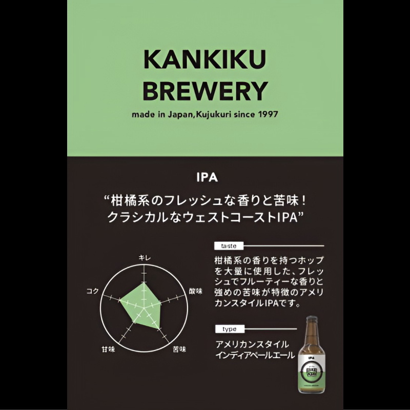 【当店発送】九十九里オーシャンビール・IPA 330mlｘ６本詰合せ画像