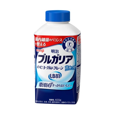 【明治】ブルガリアのむヨーグルトプレーンLB81（400g）【2ptプレゼント】の画像