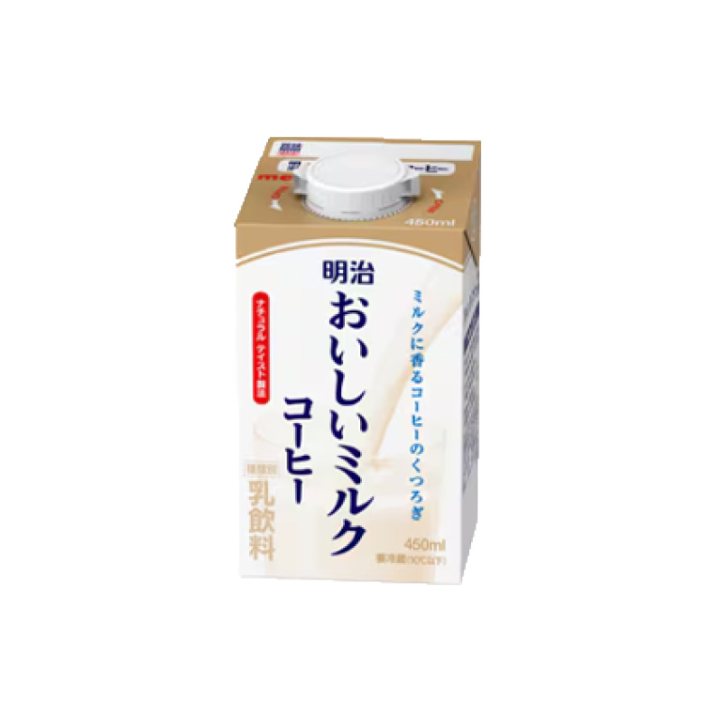 【明治】おいしいミルクコーヒー　450ml【2ptプレゼント】の画像