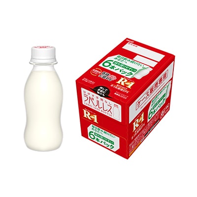 【明治】プロビオヨーグルトR-1ドリンクタイプ　ラベルレス（112g×6）【9ptプレゼント】の画像