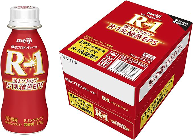 【明治】プロビオヨーグルトR-1ドリンクタイプ（112g×12本）【18ptプレゼント】の画像
