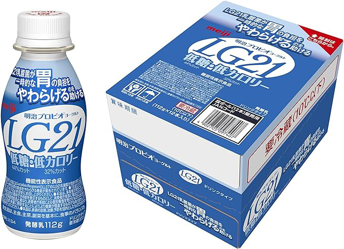 【明治】プロビオヨーグルトLG21ドリンクタイプ 低糖・低カロリー（112g×12）【51ptプレゼント】画像