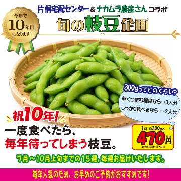 農家さんこだわりの美味しい枝豆　１袋300g【4ptプレゼント】の画像