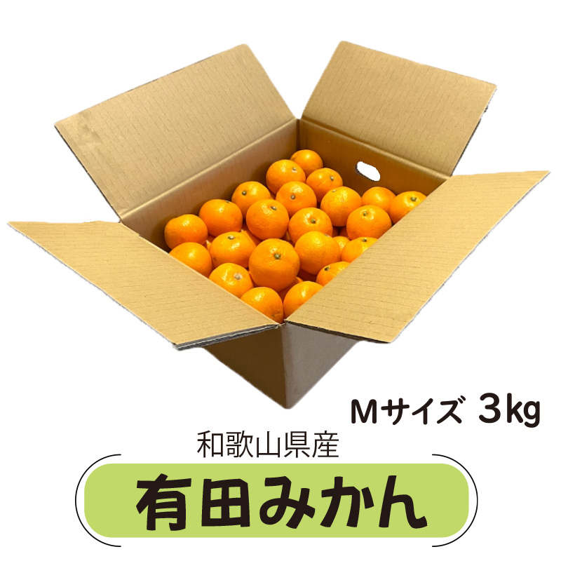 和歌山県産　有田みかん3kg【23ptプレゼント】の画像