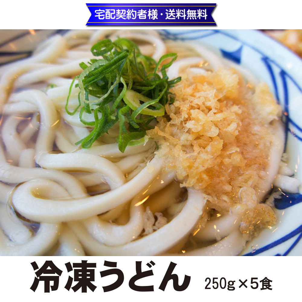 冷凍うどん 250ｇ×5食入【5ptプレゼント】の画像