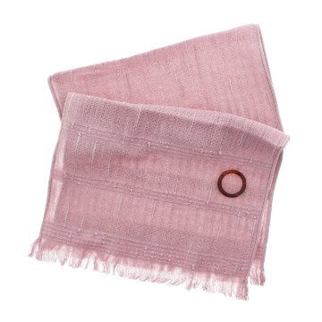 ★ラジオショッピング★　今治タオルマフラー　ミニサイズ　リング付き【9ptプレゼント】の画像