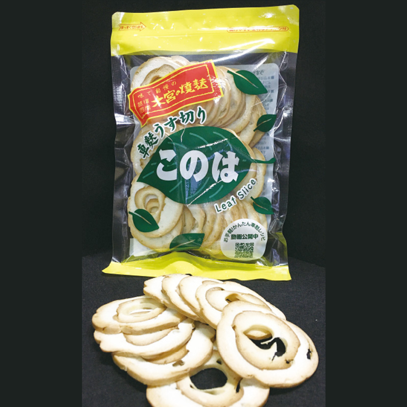 木宮商店　車麩うす切りこのは　(60g)【4ptプレゼント】の画像