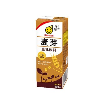 【マルサンアイ】豆乳飲料 麦芽 200ml　200ml【1ptプレゼント】の画像