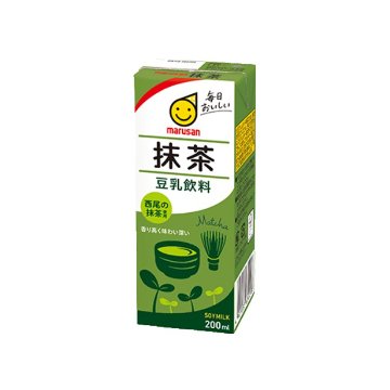 【マルサンアイ】豆乳飲料 抹茶 200ml　200ml【1ptプレゼント】の画像