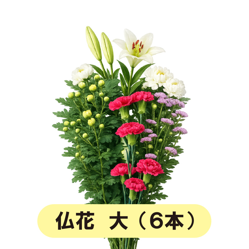 仏花　大(6本)【10ptプレゼント】の画像