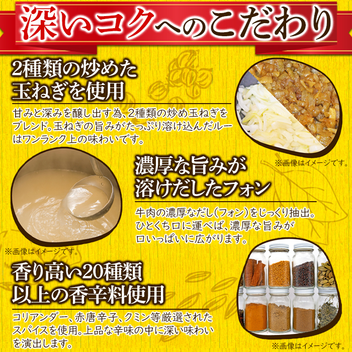 【全国送料無料】【ゆうパケット出荷】20種類以上のスパイス使用！美味しいレトルト食研カレー4食(200g×4袋)【65ptプレゼント】画像