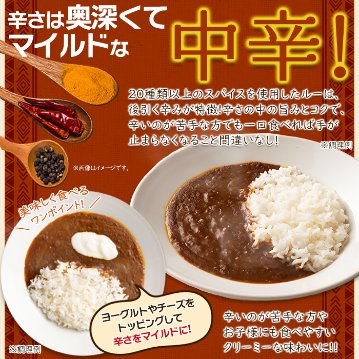 【全国送料無料】【ゆうパケット出荷】20種類以上のスパイス使用！美味しいレトルト食研カレー4食(200g×4袋)【32ptプレゼント】の画像