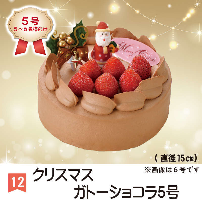 ⑫＜丸屋本店＞クリスマスガトーショコラ　5号【44ptプレゼント】の画像