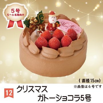 ⑫＜丸屋本店＞クリスマスガトーショコラ　5号【44ptプレゼント】の画像