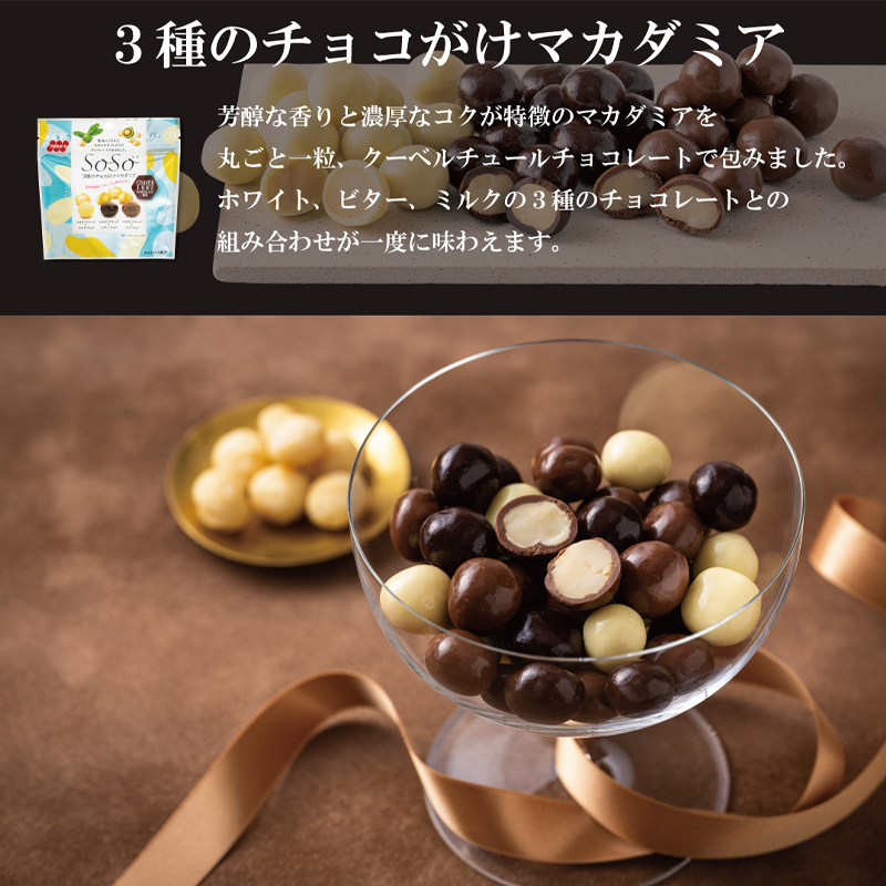 SoSo チョコレート　３種６袋セット【89ptプレゼント】画像