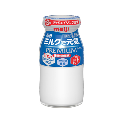 【明治】ミルクで元気PREMIUM（100ml)【1ptプレゼント】の画像