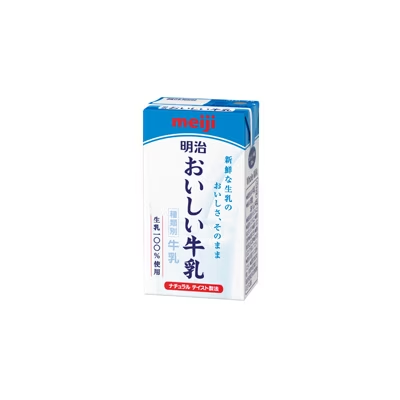 【明治】おいしい牛乳（125ml)×3【2ptプレゼント】の画像