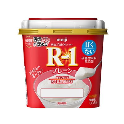 【明治】プロビオヨーグルトR-1 プレーン（336g）【4ptプレゼント】の画像