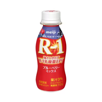 【明治】プロビオヨーグルトR-1ドリンクタイプ ブルーベリーミックス（112g）【4ptプレゼント】の画像