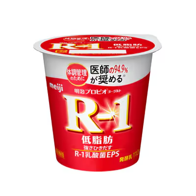 【明治】プロビオヨーグルトR-1食べるタイプ 低脂肪（112g）【1ptプレゼント】の画像