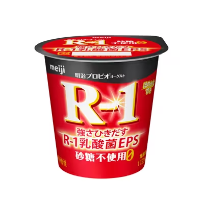 【明治】プロビオヨーグルトR-1食べるタイプ 砂糖不使用（112g）【4ptプレゼント】画像