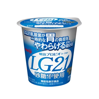 【明治】プロビオヨーグルトLG21食べるタイプ 砂糖不使用（112g）【1ptプレゼント】の画像