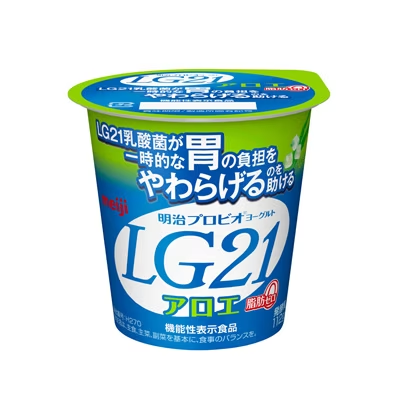 【明治】プロビオヨーグルトLG21食べるタイプ アロエ脂肪0（112g）【1ptプレゼント】の画像