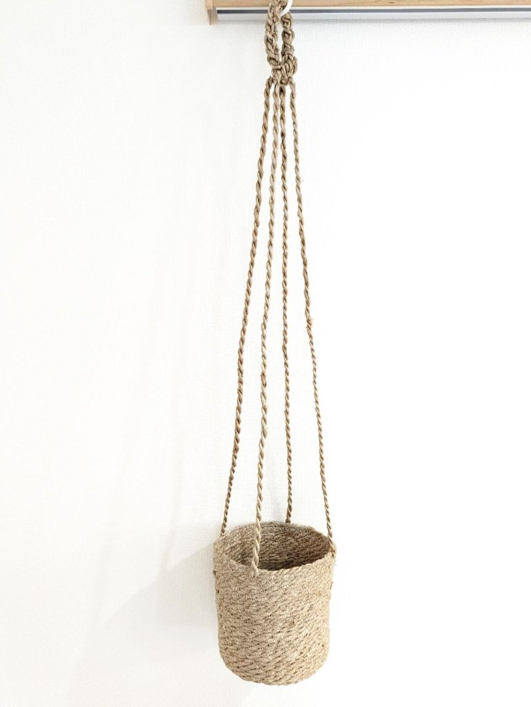 ジュートバスケット　ハンギング　FB　吊り下げカゴの画像