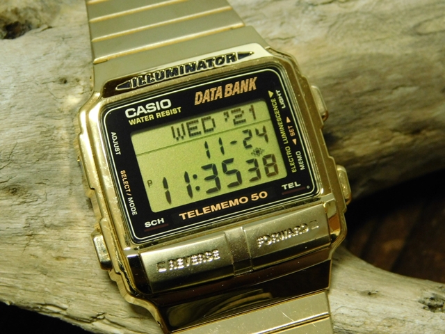 未使用品・稼働品【９５年製】カシオデータバンクテレメモ５０DB-580GOLD⑤の画像