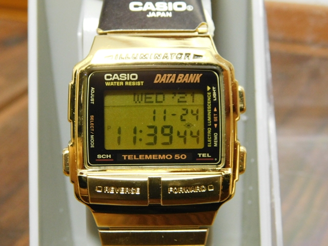 未使用品・稼働品【９５年製】カシオデータバンクテレメモ５０DB-580GOLD⑤の画像