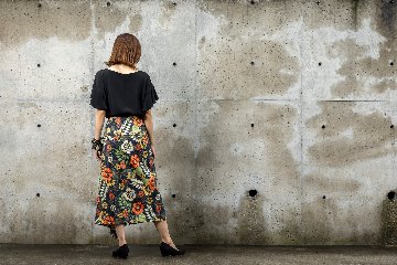 【受注商品】 セミタイトフリルスカート画像