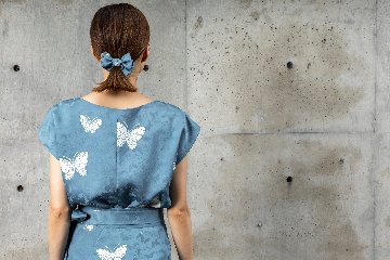 【受注商品】 ドレープトップス+フレアラップスカート画像