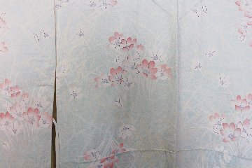 【古着物】花柄小紋着物の画像