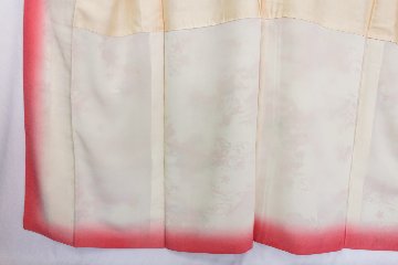 【古着物】草花風景柄小紋着物の画像