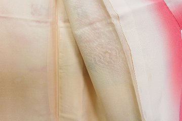 【古着物】草花風景柄小紋着物の画像