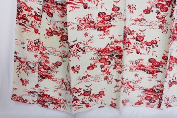 【古着物】草花風景柄小紋着物の画像