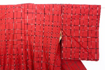 【古着物】格子アンサンブルの画像