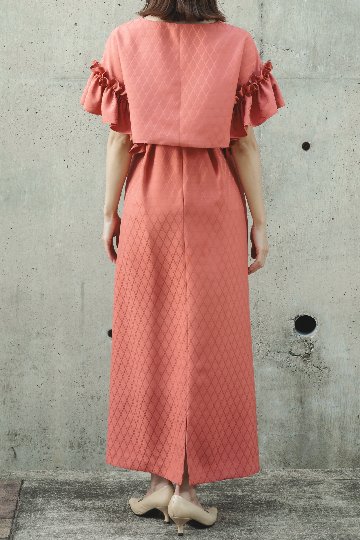 【受注商品】 ショルダータイタックワンピースの画像