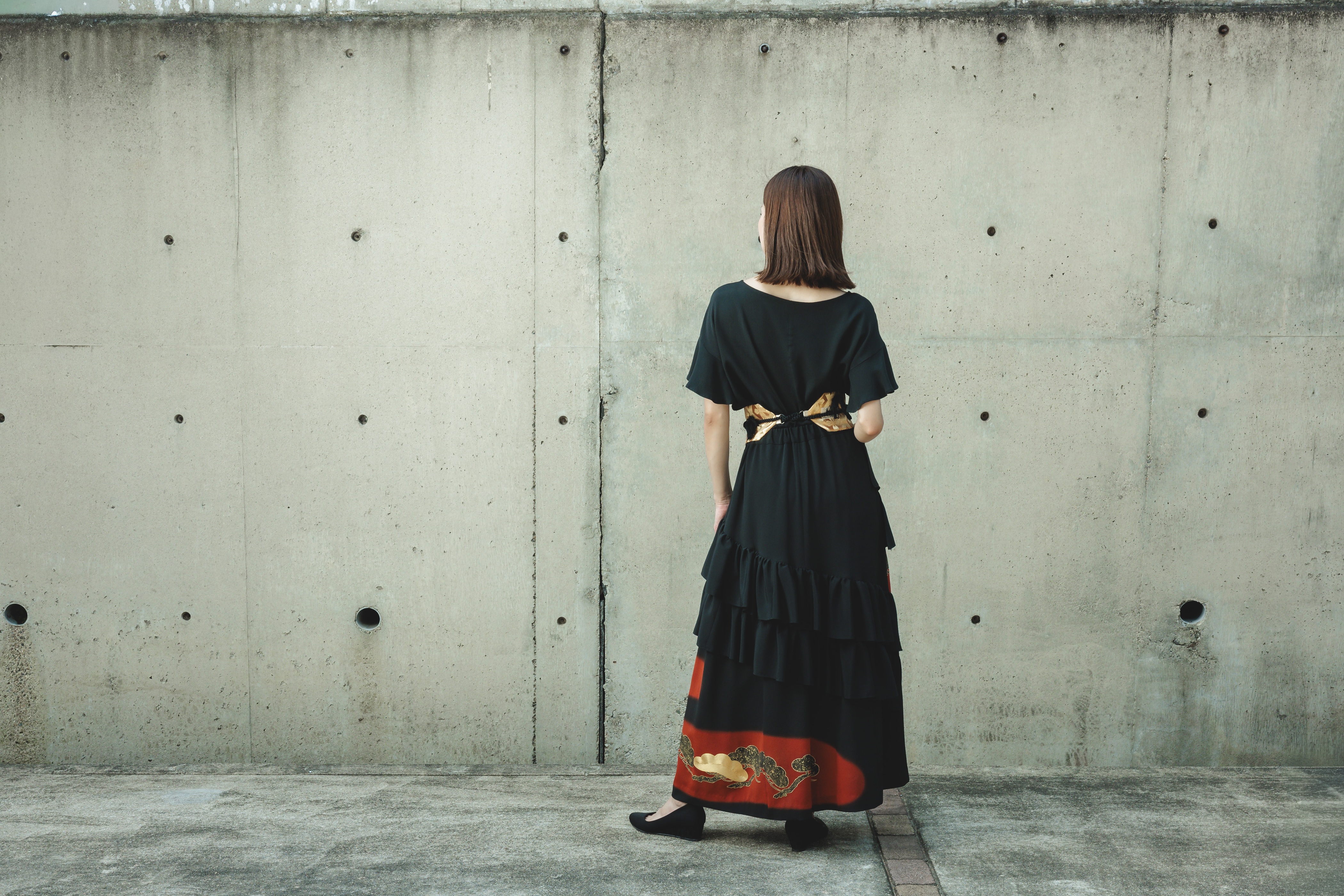 【受注商品】アシンメトリーフリルスカートの画像