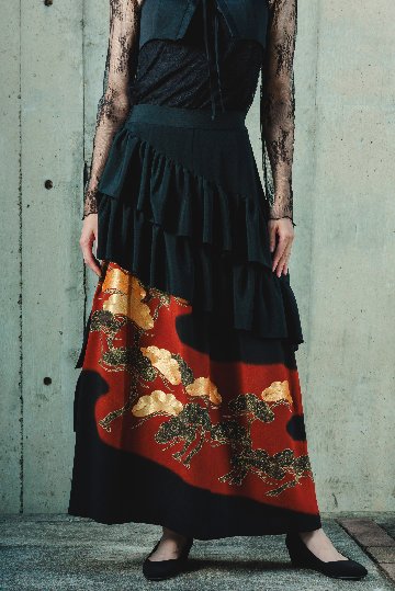 【受注商品】アシンメトリーフリルスカートの画像