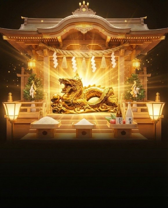 【御神宝】黄金の龍神像の画像