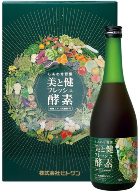 美と健フレッシュ酵素 （720ml×２本入）ｘ６箱セット （ビトケン酵素）の画像