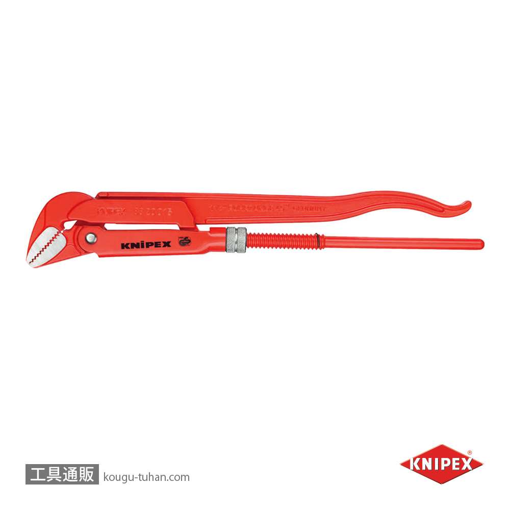 工具通販.本店 KNIPEX 8320-010 パイプレンチ(45°)