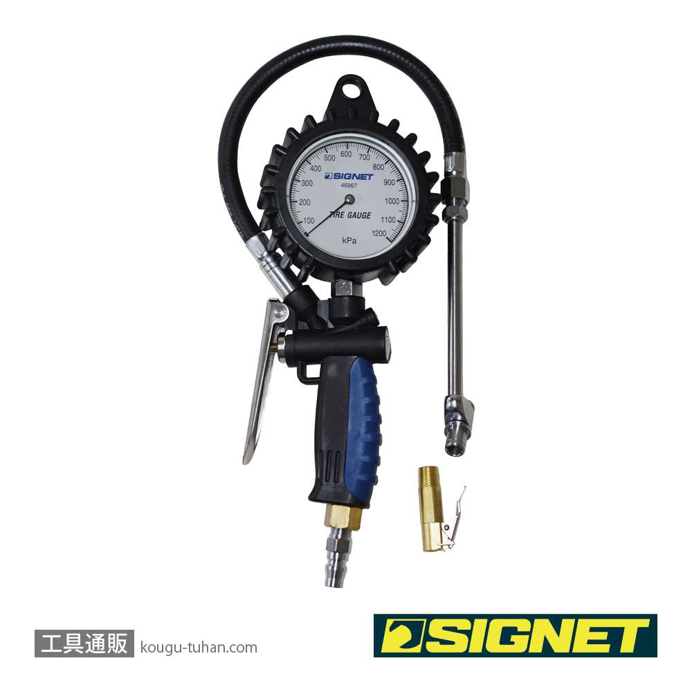 SIGNET 46967 増減圧機能付タイヤゲージ(0-1200KPA)画像