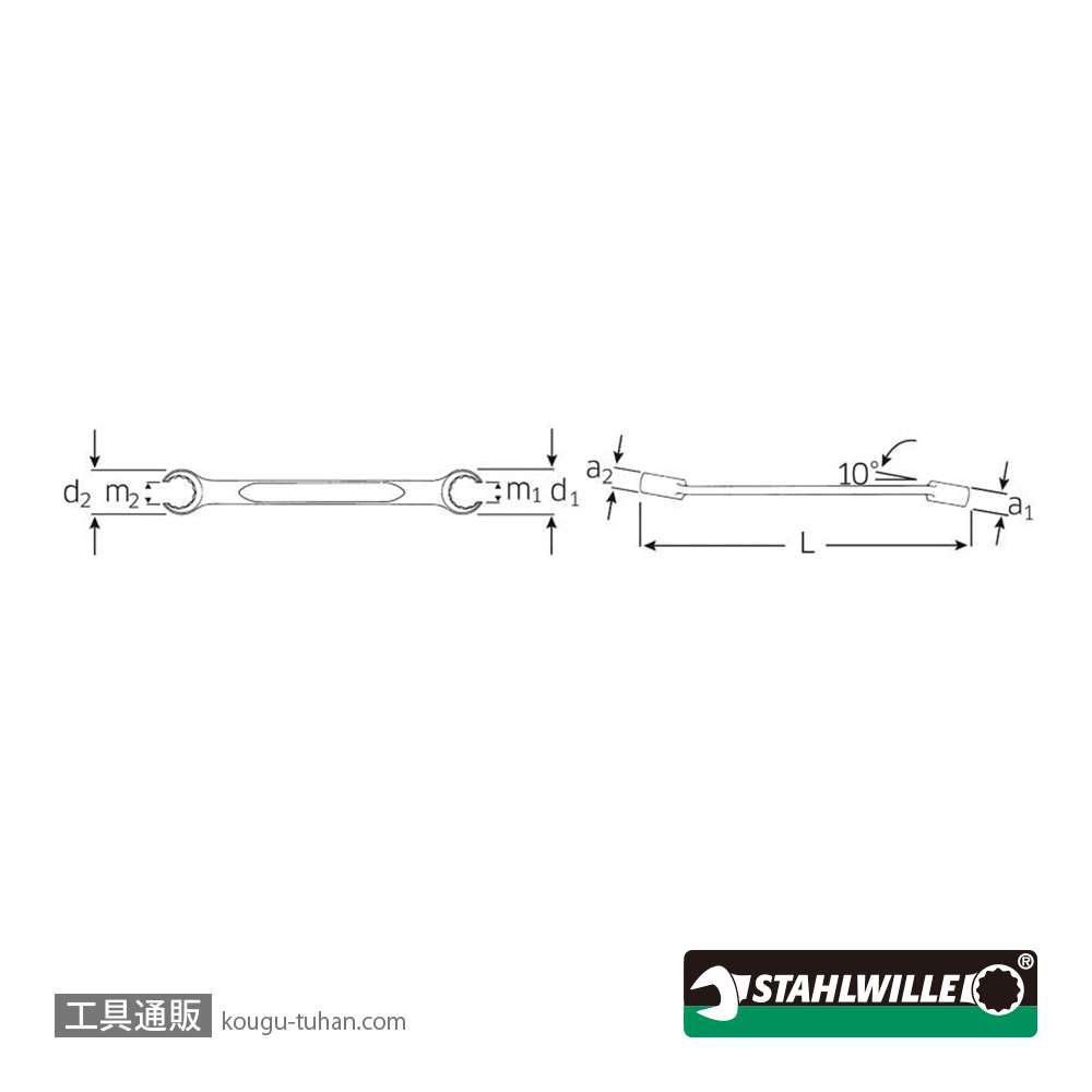 【新品】STAHLWILLE（スタビレー） 24A-3／4X1 オープンリングスパナ （41484048） STAHLWILLE （スタビレー） 24A-3 / 4X1 オープンリングスパナ