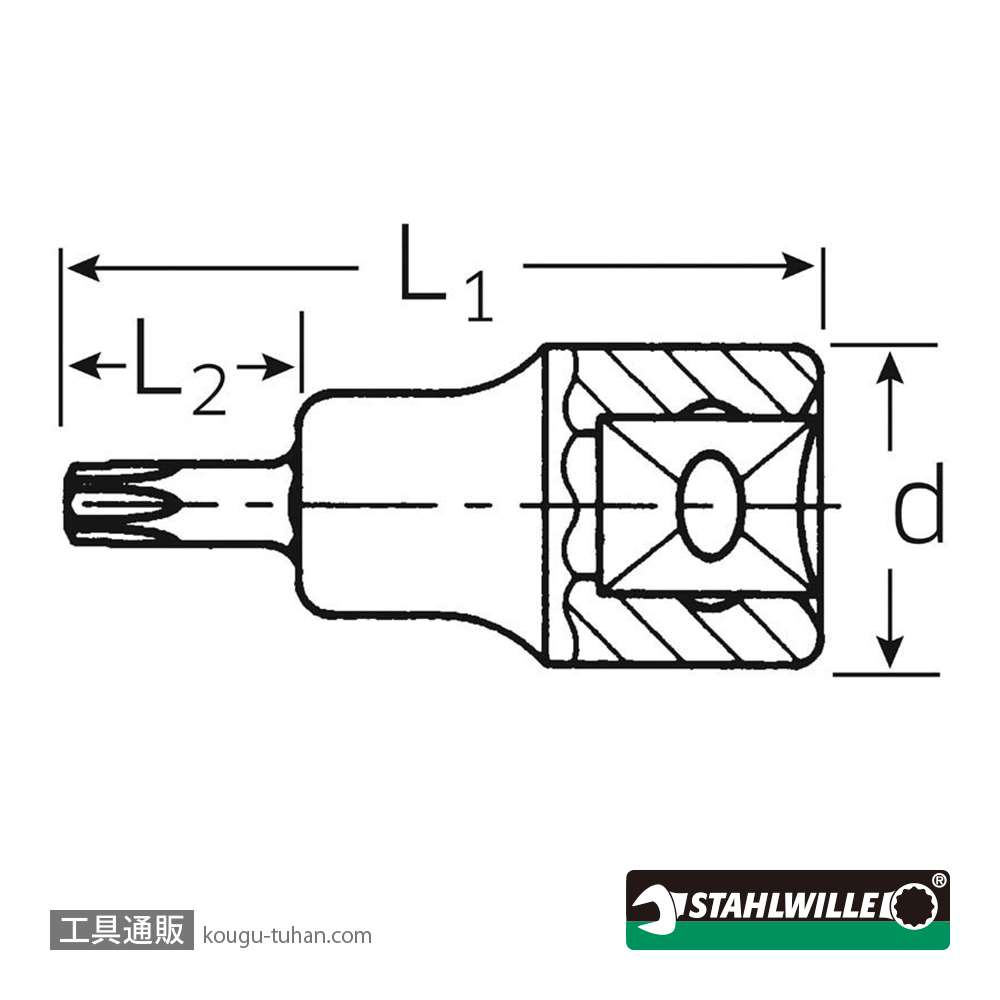 スタビレー 54TXB-T50 (1/2SQ)イジリドメソケット (03110050)の画像